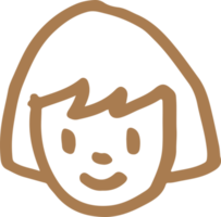 mensen gezicht pictogram avatar hand tekenen teken ontwerp png