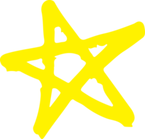 icono de estrella dibujar a mano signo símbolo diseño png