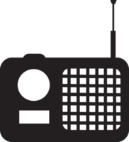 diseño de símbolo de signo de icono de radio png