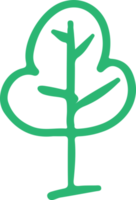 bomen met bladeren pictogram teken ontwerp png