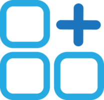 design de símbolo de sinal de ícone de menu de aplicativo png