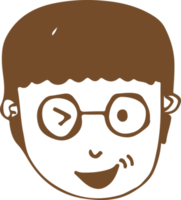People face cartoon icon sign design png