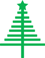 design de símbolo de sinal de ícone de árvore de natal png