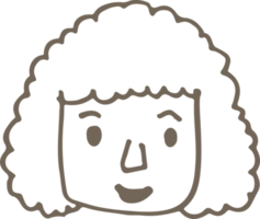 persone faccia icona avatar mano disegnare segno design png