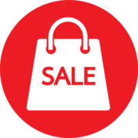 Shopping bag icon Sale package sign design png