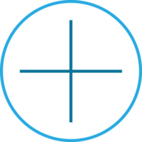 design de símbolo de sinal de botão mais ícone png