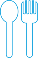 cuchara tenedor icono signo símbolo diseño