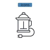 appliances icons  symbol vector elements for infographic web