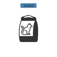 tienda de mascotas iconos símbolo elementos vectoriales para infografía web vector