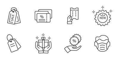 shopping, e-commerce icons set . shopping, e-commerce pack symbol vector elements for infographic web