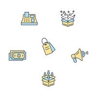 shopping, e-commerce icons set . shopping, e-commerce pack symbol vector elements for infographic web