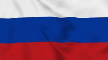 Russian Federation realistic waving flag. smooth seamless loop 4k video