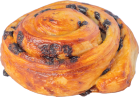 cutout danish bread on transparent background. png