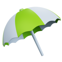 3d rendering beach umbrella isolated png