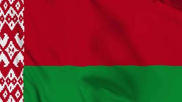 república realista da bielorrússia acenando a bandeira. loop sem som de vídeo 4k suave