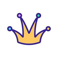 crown icon vector outline illustration