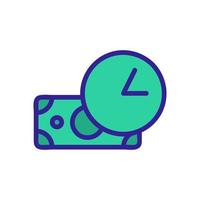 cashback icon vector. Isolated contour symbol illustration vector