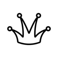 crown icon vector outline illustration