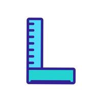 folding measuring range carpenter icon vector outline illustration