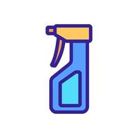 spray bottle with washing liquid icon vector outline illustration