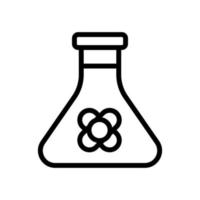 canola serum in flask icon vector outline illustration