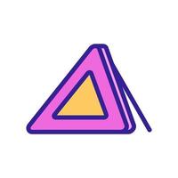 triangle alert car accessory icon vector outline illustration