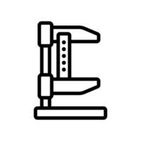 measuring car tool icon vector outline illustration