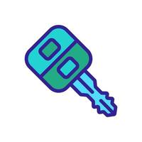 car key with remote control icon vector outline illustration