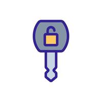 car protection key icon vector outline illustration