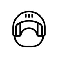 helmet horse vector. Isolated contour symbol illustration vector
