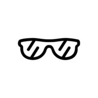 Sunglasses is an icon icon vector. Isolated contour symbol illustration vector