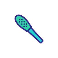 electric foot file icon vector outline illustration