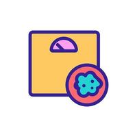 cancer, an overweight vector icon. Isolated contour symbol illustration