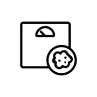 cancer, an overweight vector icon. Isolated contour symbol illustration