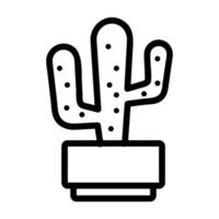 vector de icono de cactus. ilustración de símbolo de contorno aislado