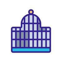 cage for gouldian finch icon vector outline illustration