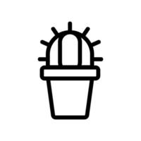 Cactus icon vector. Isolated contour symbol illustration vector