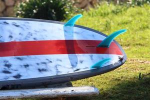 Sports equipment and equipment in a city park on the Mediterranean coast. photo