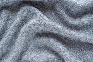 knitted grey fabric background photo