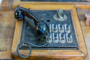 vintage telephone close up photo