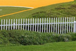 Fencing in a city park on the Mediterranean coast photo