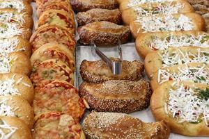 Bread and bakery products in a shop in Israel. photo