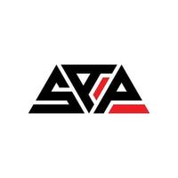 diseño de logotipo de letra de triángulo de savia con forma de triángulo. monograma de diseño de logotipo de triángulo de savia. plantilla de logotipo de vector de triángulo de savia con color rojo. logo triangular savia logo simple, elegante y lujoso. savia