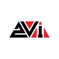 Diseño de logotipo de letra triangular zvi con forma de triángulo. monograma de diseño del logotipo del triángulo zvi. plantilla de logotipo de vector de triángulo zvi con color rojo. logotipo triangular zvi logotipo simple, elegante y lujoso. zvi