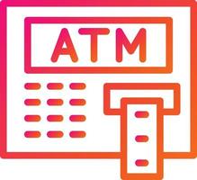 Atm machine Vector Icon Design Illustration