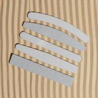 A set of nail files. Tools for nail care. Trendy mockup Showcase with cosmetic devices. photo