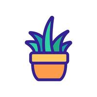 vector de icono de cactus. ilustración de símbolo de contorno aislado