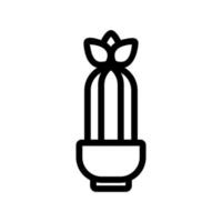 Cactus icon vector. Isolated contour symbol illustration vector