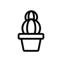 Cactus icon vector. Isolated contour symbol illustration vector