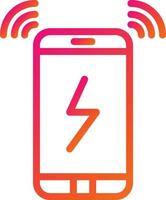 Wireless charging Vector Icon Design Illustration